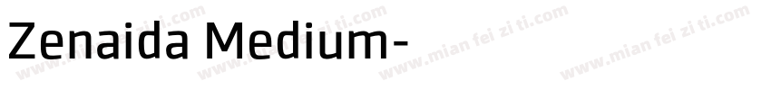 Zenaida Medium字体转换